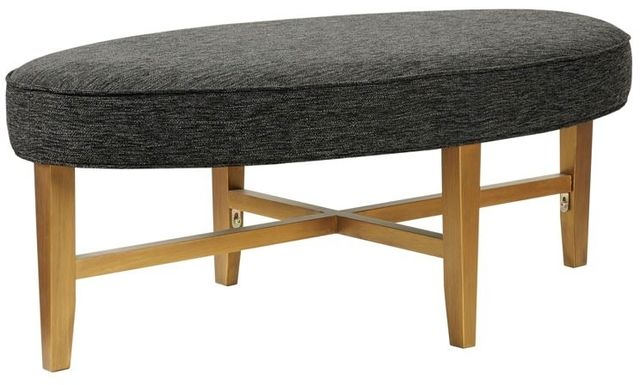 Olliix by Kipling Dark Grey Oval Cocktail Ottoman-2