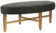 Olliix by Kipling Dark Grey Oval Cocktail Ottoman-2