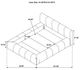 Coaster® Wilshire Gray Queen Upholstered Panel Bed-2