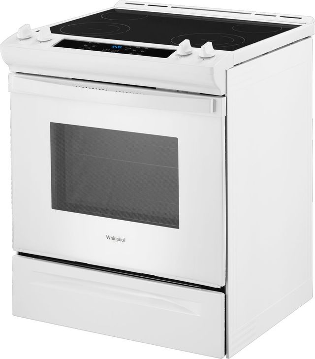 Whirlpool® 30" White Slide In Electric Range-2
