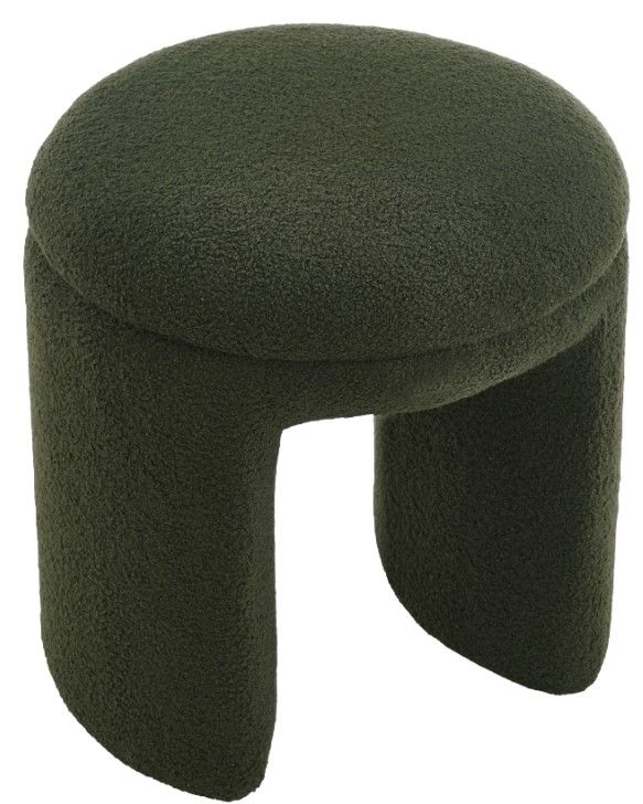 Meridian Furniture Bowen Olive Green Fabric Ottoman/Stool-0