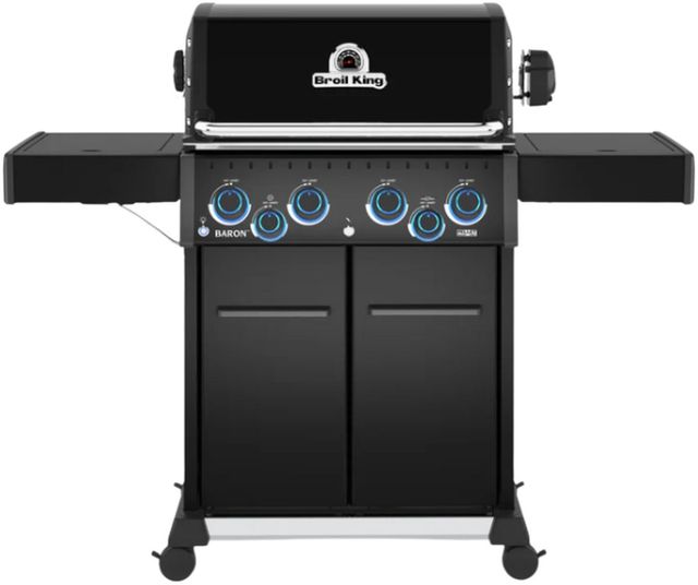 Broil King® Baron™ 490 4-Burner Black Freestanding Liquid Propane Grill-0