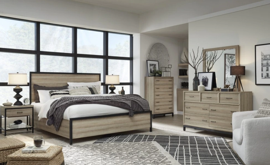 Magnussen Home Bastain Queen Panel Bed - Thumbnail 4