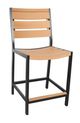 CabanaCoast® Customizable Kensington SOL Teak™ Outdoor Balcony Stool-3