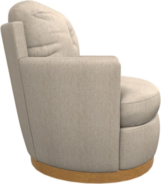 Best® Home Furnishings Customizable Skipper Swivel Chair with Honey Birch Legs-2