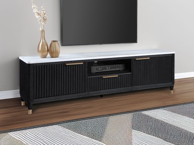 Crown Mark Kara Black TV Stand-1