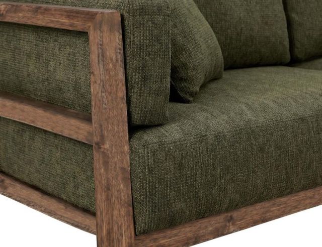 International Furniture Direct Roots Brown/Green Sofa-4