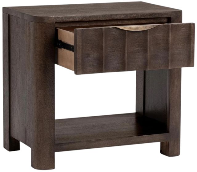 Classic Home Baylee Cocoa Brown 1-Drawer Nightstand-2