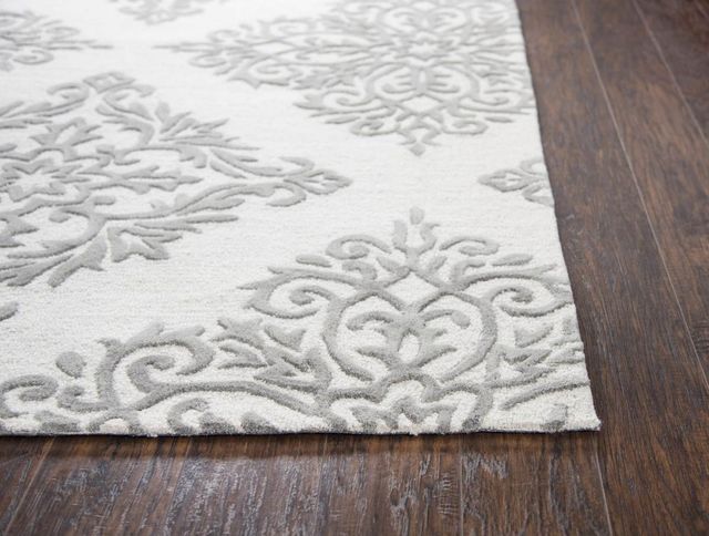 Rizzy Home Opulent Gray 5'x8' Rectangular Rug-2
