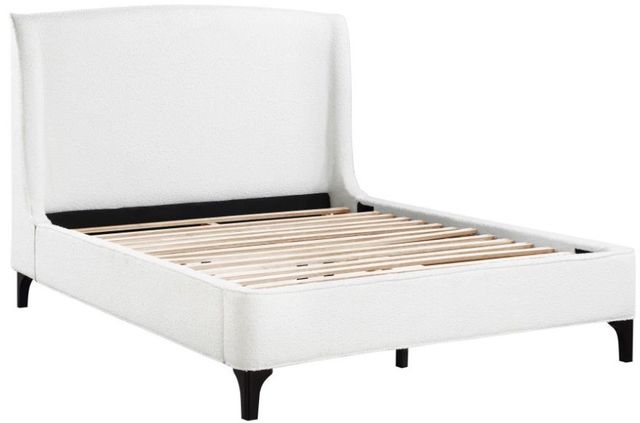 Coaster® Mosby White Upholstered Queen Platform Bed-1