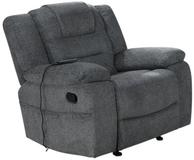 New Classic® Home Furnishings Redondo Dark Gray Power Glider Recliner-0