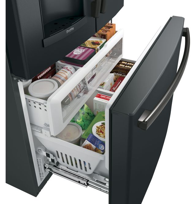 GE Profile™ 22.23 Cu. Ft. Black Slate Counter Depth French Door Refrigerator-4