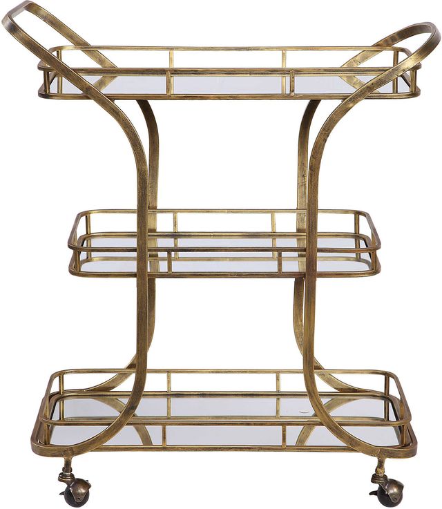 Uttermost® Stassi Gold Serving Cart-3