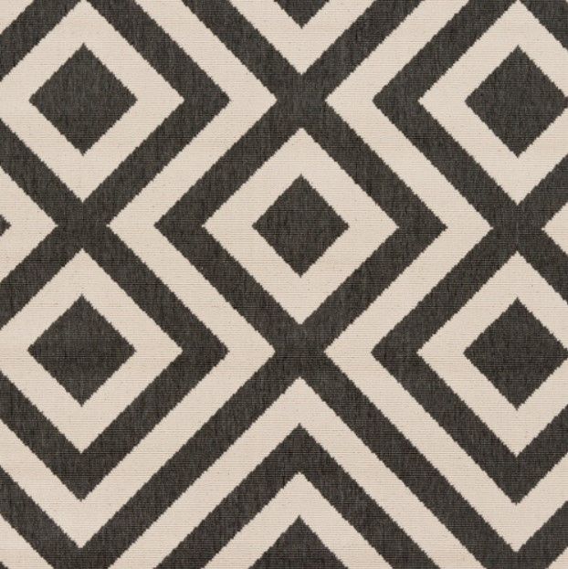 Surya Alfresco Black/Light Beige 5'x8' Area Rug-3
