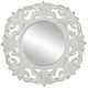 A & B Home Distressed White Wall Mirror-1