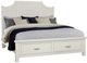 Artisan & Post by Vaughan-Bassett Maple Road Soft White Queen Storage Panel Scalloped Bed-0