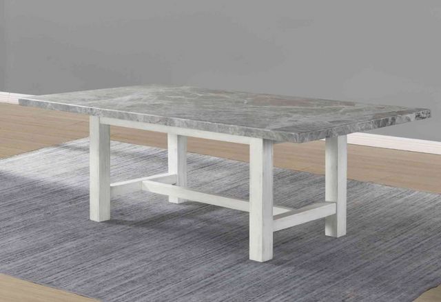 Steve Silver Co. Canova Gray Dining Table with Cathedral White Base-3