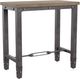 Steve Silver Co. Jersey Antiqued Tobacco Chairside Table with Brown Base-0