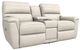 La-Z-Boy® Ava Ivory Power Reclining Loveseat with Console and Headrest-0