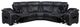 Homelegance® Fairway 3-Piece Black Power Reclining Sectional-4