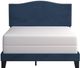 HH2 Home Kiley Blue/Beige Upholstered Queen Panel Bed-1