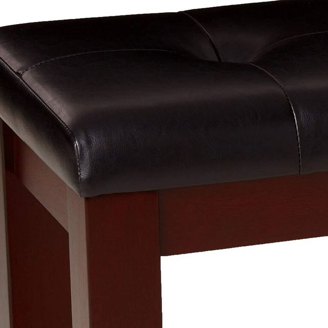 Crown Mark Bardstown Black/Espresso Dining Bench-3