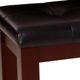 Crown Mark Bardstown Black/Espresso Dining Bench-3