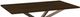 Amisco Customizable Asterisk 60" Rectangular Table with Metal Stand-1