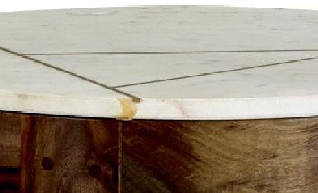Jaipur Furniture Marmoreal White Marble Lamp Table-1
