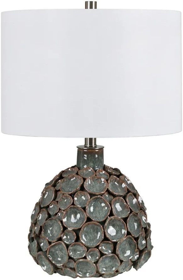 Crestview Collection Evie 2-Piece Gray Table Lamp-0