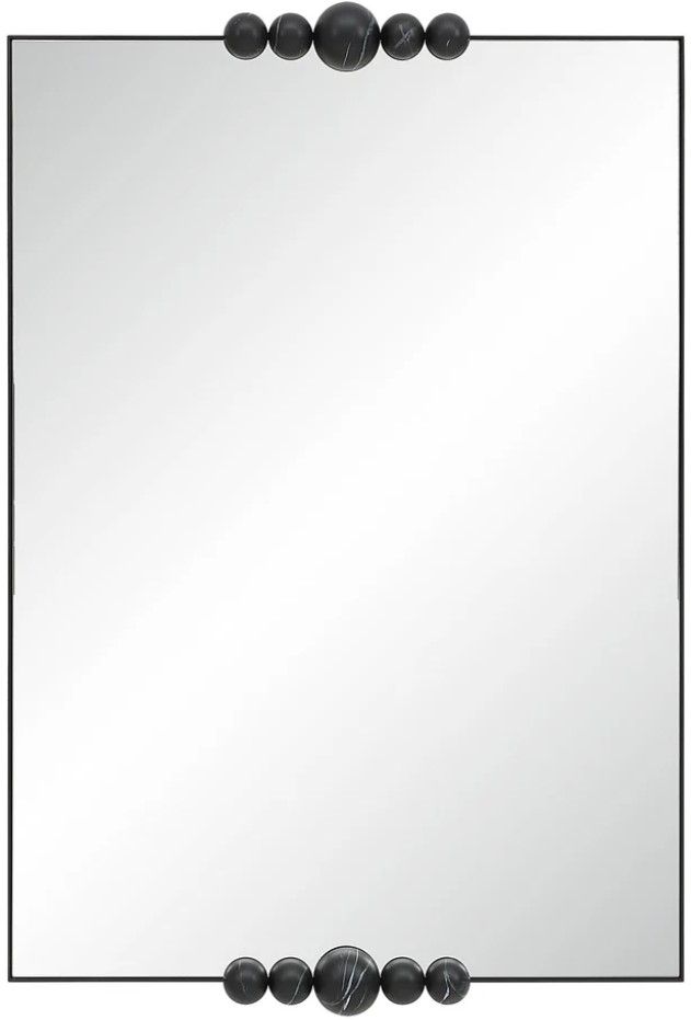 Renwil® Cosmos Matte Black Accent Mirror-0