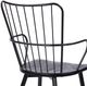 Armen Living Parisa Black Side Chair-2