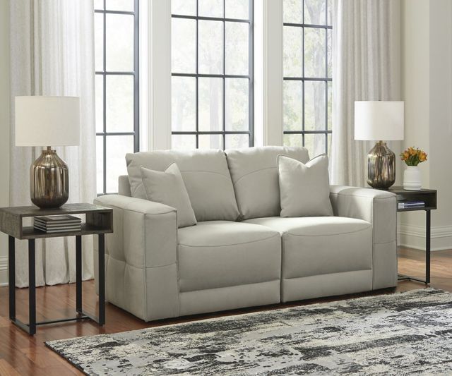 Benchcraft® Next-Gen Gaucho 2-Piece Gray Sectional Loveseat-1