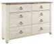 Signature Design by Ashley® Willowton 2-Piece Whitewash Twin Youth Panel Bed Set-2