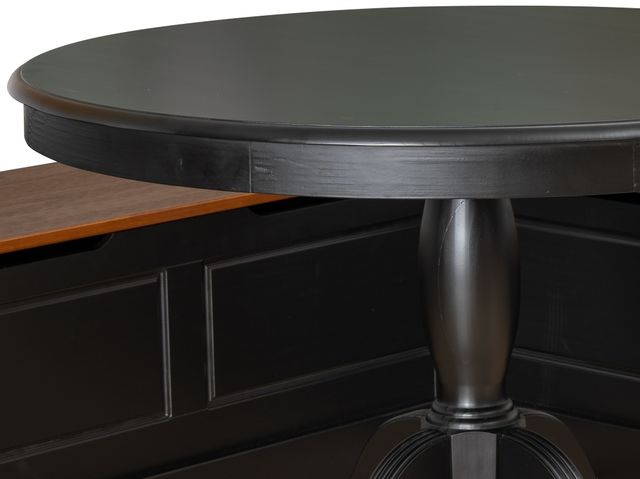 Linon Norah 2-Piece Black/Walnut Nook Dining Set-2