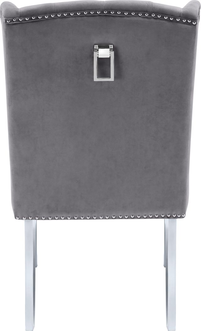 Meridian Furniture Suri Gray Velvet Dining Chair-1
