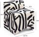 TOV Furniture Pippa Black/White Accent Stool-2