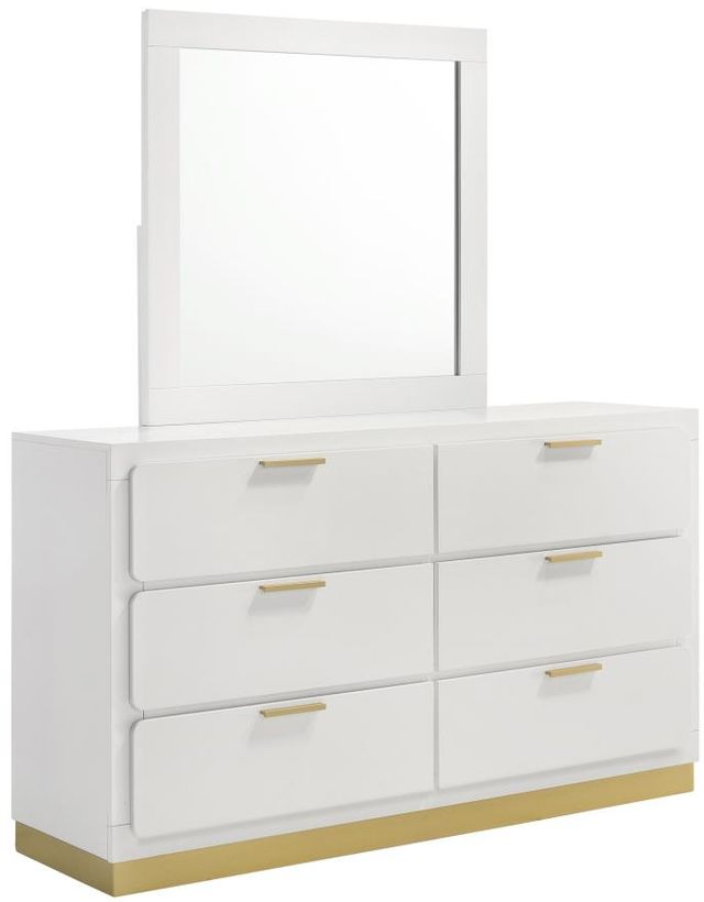 Coaster® Caraway White Dresser and Mirror-0