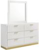 Coaster® Caraway White Dresser and Mirror-0