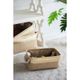A & B Home Alcott 3-Piece Natural/Gold Nested Basket Set-1