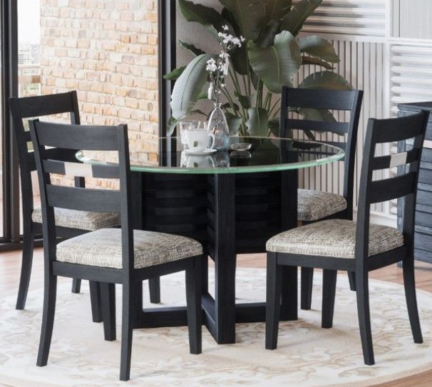 Jofran Inc. Altamonte Dark Charcoal/Gray Ladderback Counter Stool-1