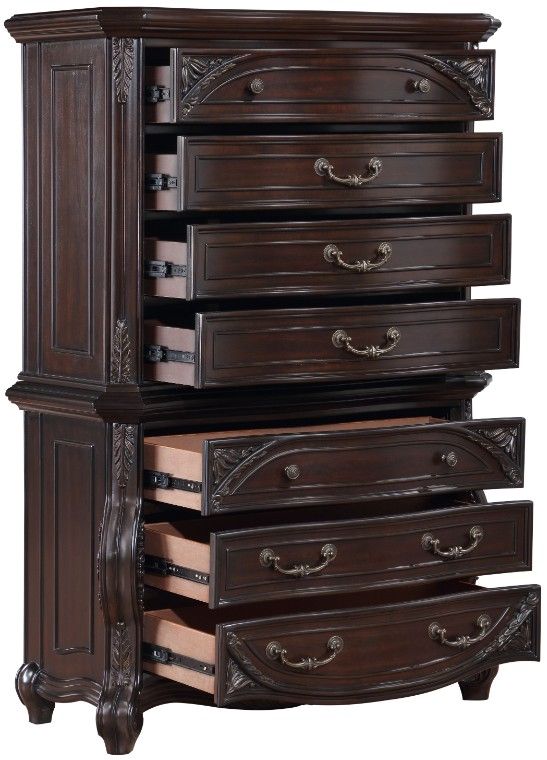 New Classic® Home Furnishings Palazzo Marina Walnut 7-Drawer Bachelor Chest-3