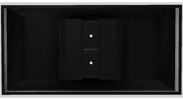 Vent-A-Hood® Designer Series 60" Black Island Range Hood-3