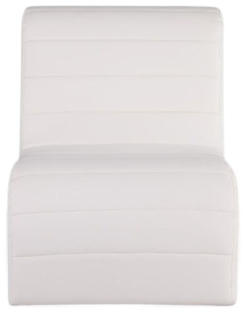 Meridian Furniture Ivy Cream Vegan Leather Accent Chair-1