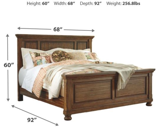 Signature Design by Ashley® Flynnter Medium Brown Queen Panel Bed-1