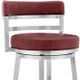 Armen Living Madrid Red 30" Counter Stool-4