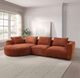 ACME Furniture Aceso 3-Piece Rust Brown Sectional Sofa-1