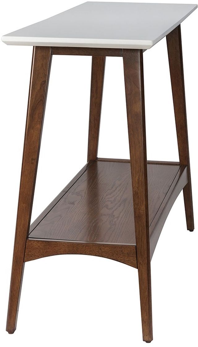 Olliix by Madison Park White/Pecan Parker Console-3