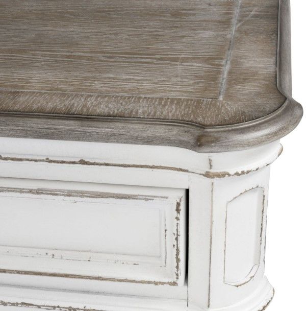 Liberty Furniture Magnolia Manor Antique White/Weathered Bark Dining Buffet-3