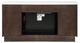 ACME Furniture Jaramillo Rustic Espresso/Natural Marble Server with Fireplace-5